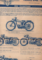 Pantin  Grand Catalogue Circulaire MOTOBECANE Modeles Avril 1939    (PPP46393) - Motorfietsen