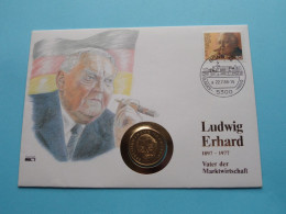 LUDWIG ERHARD 1897-1977 ( 2 DM 1988 D ) Bonn 1988 ( Zie/See Scans ) Numisbrief ! - Commemorative