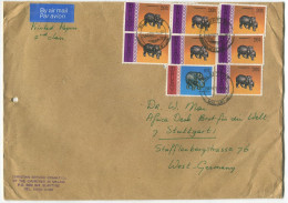 Cover Malawi 1977 Blantyre Handicrafts Elephant Rhino - Malawi (1964-...)