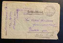 Dt. Reich 1916 Feldpostbrief 2. Komagnie Kaiser Franz Garde Gren. Regt. Nr.2 / 2. Garde-Inf. Div Garde Korps - Feldpost (portvrij)