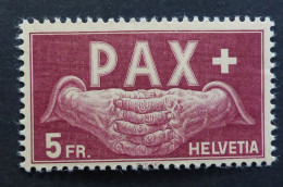 Schweiz 1945 Michel: 458  PAX  5 Fr.   Postfrisch **  MNH  #6427 - Unused Stamps