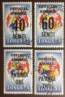 Tonga 1967 Official Surcharge Set FU - Tonga (...-1970)