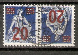 SUIZA. 1921. Tête Bêche. K16 - Tete Beche