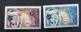 French Polinesie Mi#  Yvert#27 28  Postfrisch **  MNH  #6429-1 - Unused Stamps