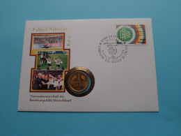 Fussball-Weltmeister 1990 ITALIA ( 1 DM 1989 J ) Numisbrief 1990 ROMA Filatelico ( Zie/See Scans ) ! - Gedenkmünzen