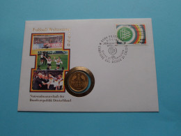 Fussball-Weltmeister 1990 ITALIA ( 1 DM 1989 J ) Numisbrief 1990 ROMA Filatelico ( Zie/See Scans ) ! - Commémoratives