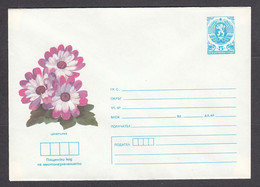 PS 886/1987 - Mint, Flower: Cineraria, Post. Stationery - Bulgaria - Sobres