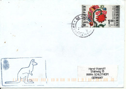Bulgaria Cover Sent To Germany 1992 Single Franked - Corréo Aéreo
