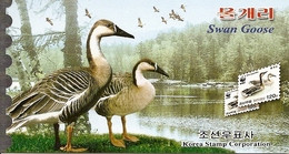 KOREA NORTH (DPR), 2004, Booklet 129a,  Swan Goose, WWF-booklet - Korea (Nord-)