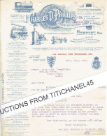 1923 NEWPORT - Letter From CHARLES D. PHILLIPS - Emlyn Engineeting Works & Foudry - Locomotives, Boilers, Steam Engine.. - United Kingdom