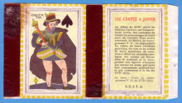 ÉTIQUETTE DE BOITE D'ALLUMETTES - CARTE MONOGRAMME V.G. - ROI DE PIQUE - MADE IN FRANCE DANS LA MARGE - Boites D'allumettes - Etiquettes