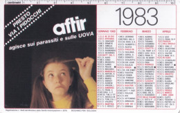 Calendarietto - Aftir - Derma Biochimici Psn - Bologna - Anno 1983 - Petit Format : 1981-90