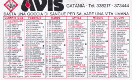 Calendarietto - Avis - Catania - Anno 1983 - Small : 1981-90