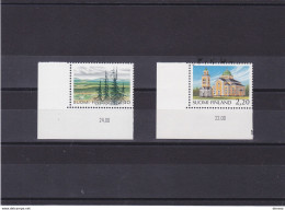 FINLANDE 1988 Parc, église, Coin De Feuille Yvert 1001 + 1002 NEUF** MNH - Unused Stamps