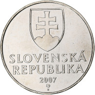 Slovaquie, 2 Koruna, 2007, Kremnica, Nickel Plaqué Acier, SPL+, KM:13 - Slowakije