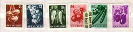 1958 Flora Vegetables    6v.-  MNH.Bulgaria / Bulgarie - Unused Stamps