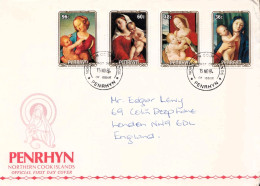 Postal History Cover: Penrhyn / Cook Islands Set On Used FDC - Religion