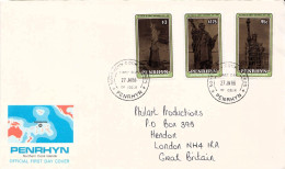 Postal History Cover: Penrhyn / Cook Islands Set On Used FDC - Us Independence