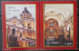 Peru 2006, St. Peter Church In Lima, MNH Stamps Strip - Pérou