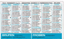 Calendarietto - Dott. Formenti S.p.a. Industria Chimica E Farmaceutica - Anno 1983 - Small : 1981-90