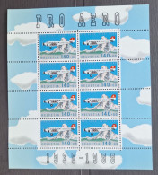 Suisse  1988 PA49 En Feuillet De 8 **TB Cote 32€ - Neufs