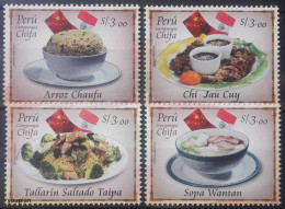 Peru 2017, Peruvian Chinese Cuisine - Chifa, MNH Stamps Set - Pérou