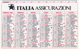 Calendarietto - Italia Assicurazioni - Sede Genova - Anno 1983 - Petit Format : 1981-90