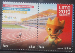 Peru 2019, Panamerican Games In Lima , MNH Stamps Strip - Pérou