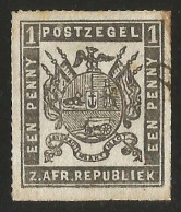 Transvaal 1870-71. 1d Grey-black, Fine Roulette, SACC 21a, SG 22a. - Transvaal (1870-1909)