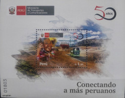 Peru 2020, 50 Years Of Transport Ministry, MHH S/S - Pérou