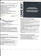 GAME BOY Notice - - Other & Unclassified