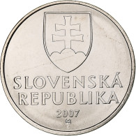 Slovaquie, 5 Koruna, 2007, Kremnica, Nickel Plaqué Acier, SPL+, KM:14 - Slowakije