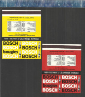 BOSCH TOUTE L'ELECTRICITE ET ELECTRONIQUE AUTOMOBILE BOUGIES INJECTION - MATCHCOVERS FRANCE - Boites D'allumettes - Etiquettes