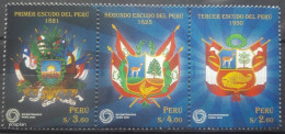 Peru 2021, Coat Of Arms, MNH Stamps Strip - Pérou