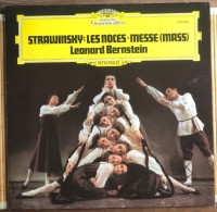 33T Strawinsky Les Noces / Messe (Mass) - Léonard Bernstein - Deutsche Grammophon 2530 880 - Christmas Carols