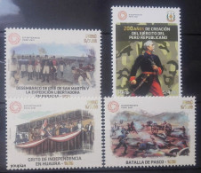 Peru 2021, Path To Independence, MNH Stamps Set - Pérou