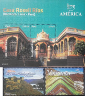 Peru 2021, UPAEP - Tourism, MNH S/S And Stamps Set - Pérou