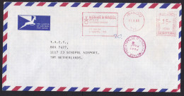 South Africa: Airmail Cover To Netherlands, 1983, Meter Cancel, Kuhne & Nagel Air Cargo, Transport (minor Discolouring) - Brieven En Documenten