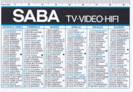 Calendarietto - Saba Tv-video-hifi - Anno 1978 - Small : 1971-80