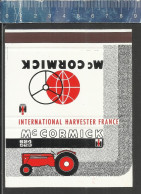 McCORMICK INTERNATIONAL HARVESTER OLD MATCHCOVER FRANCE - Boites D'allumettes - Etiquettes