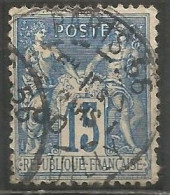 France - Sage - Quartiers De Paris - Cachet Type A2BIS AVEC N° Bureau - "PARIS 56 Bd DE REUILLY" - 1876-1898 Sage (Tipo II)