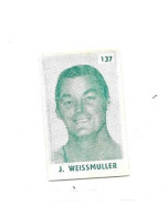 EA97 - VIGNETTE BABICHOU - JOHNNY WEISSMULLER - FORMAT 3.4 X 2.2 CM - Nuoto