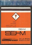 SEHM SALON EUROPÉEN DE L'HABILLEMENT MASCULIN PARIS ( TOUR EIFFEL LOCOMOTIVE A VAPEUR ) -  OLD MATCHCOVER FRANCE - Boites D'allumettes - Etiquettes