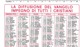 Calendarietto - Ponticie Opere Missionarie - Roma - Anno 1978 - Petit Format : 1981-90