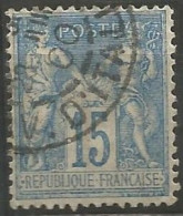 France - Sage - Quartiers De Paris - Cachet Type A2BIS AVEC N° Bureau - "PARIS 65 AV.D'ITALIE" - 1876-1898 Sage (Tipo II)