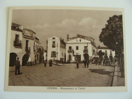 VENOSA MONUMENTO AI CADUTI PIAZZA ANIMATA   POTENZA    BASILICATA  NON   VIAGGIATA    COME DA FOTO IMM. OPACA   °°°° - Potenza