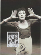 Carte Maximum FRANCE (Mime Marcel MARCEAU) Obl Sp Ill 1er Jour (Ed FDC) - 2020-…