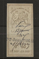 FISCAUX EFFET  N°268  9F50   TYPE GROUPE ALLEGORIQUE 1874 - Andere & Zonder Classificatie