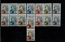 1961 Congo  - Dag Hammarskjöld - Complete Set Of 8 Stamps** In Duoblocs - Nuevos