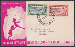 F-EX48548 NEW ZEALAND 1948 FDC HEALTH CHILDREN USED.  - FDC